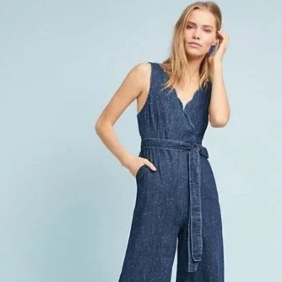 Anthropologie Pants - Anthropologie Pilcro & the Letterpress Lydia Denim Jumpsuit